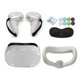 Kit Capa Para Oculus Quest 2 Com Protetor De Lentes Completo