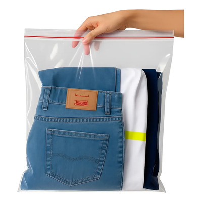 Saco Zip Lock 20x20 C\u002F10 Unidades Plástico 0.8m Hermético | MercadoLivre