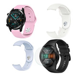 Pack 3 Correas + 3 Micas Para Huawei Watch Gt2e