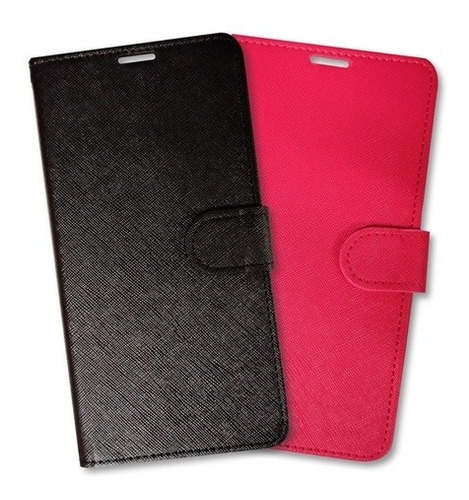 Funda Estuche Agenda Para Samsung Linea A + Vidrio Templado Color Negro A20s