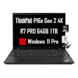Portátil Lenovo Thinkpad P16s Gen 2: Amd Ryzen 7 Pro, 64gb R