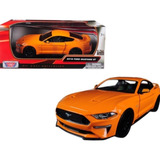 2018 Ford Mustang Gt Naranja Motormax Esc 1:24 Individual 