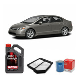 Kit De Filtros Honda Civic 2006/2012 Y Aceite Motul 10w40 X4