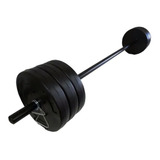 Barra + 15 Kg Discos Combo Fitness Local Body Gym Pesas Set