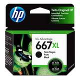 Cartucho De Tinta Hp 667xl Negro Original 