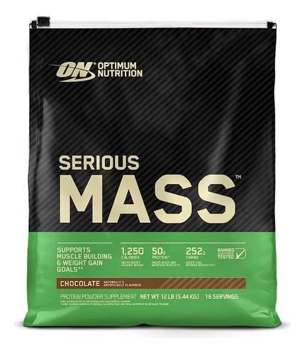 Proteína Optimum Nutrition Serious Mass 12 Lbs