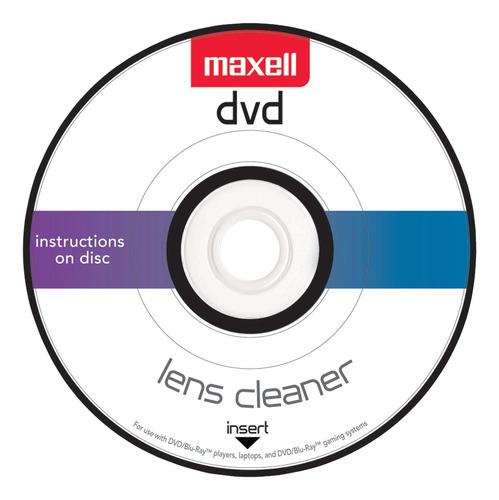 Maxell Dvd-lc - Limpiador De Lentes De Dvd, Tamao Nico