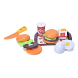 Juego De Comida Hamburguesas 15 Piezas Didactico Niños