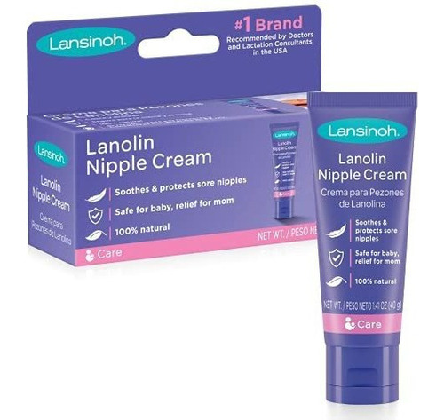 Crema Pezones Anti Grietas Lanolin Lactantes 40 Gr