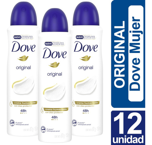 Desodorante Dove Variedades Aromas Pack X12 Envio Gratis..!!