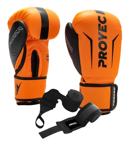 Combo Guantes De Boxeo + Par De Vendas Profesional