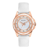 Reloj Bulova Classic Diamond Dial Para Mujer, Oro Rosa, Acer