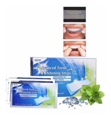 Kit C/ 14 Envelopes De Whitening Strips Clareador Dental.