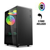 Gabinete Gamer Compacto Minimalista Vidro Fan Incluso Usb3.0