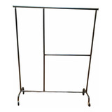 Rack Ropa Organizador Closet Desarmable Negro Jaspeado 1.50 