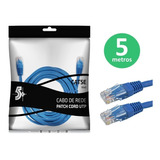 Cabo De Rede Internet Lan Utp Cat5e Rj45 5m Gripado 0181068