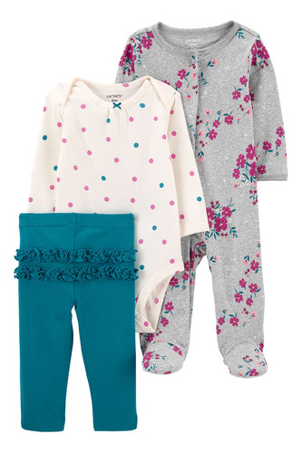 Carter´s Set 3 Piezas Osito Pijama Body Pantalon 1m755010