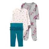 Carter´s Set 3 Piezas Osito Pijama Body Pantalon 1m755010