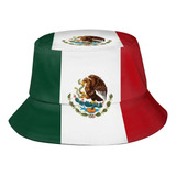 Sombrero Lindo Con Bandera De México, Sombrero De Pescador