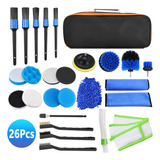 Cepillo Limpieza Automotriz Pinceles Detalle Coche Set 26pcs