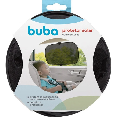 Kit C/ 2 Protetor Solar Infantil Para Carro Com Ventosa Buba