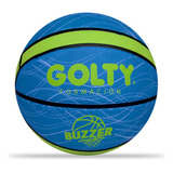 Balón De Baloncesto Para Niños Golty Buzzer No.5 Azul/verde Color Azul