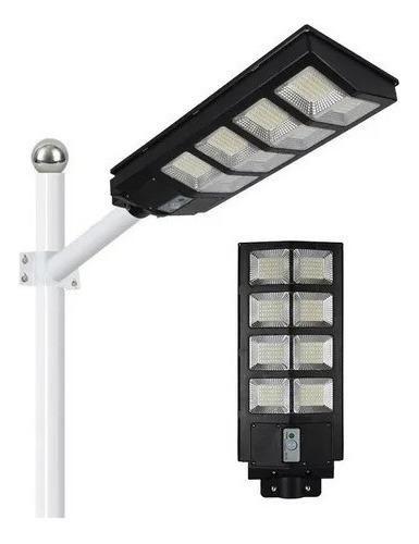 Foco Led Solar 400w Luminaria Panel Sensor + Anclaje