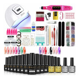 Kit Manicure Uñas Uv Led Lámpara Pulidor Profesión Pedicure