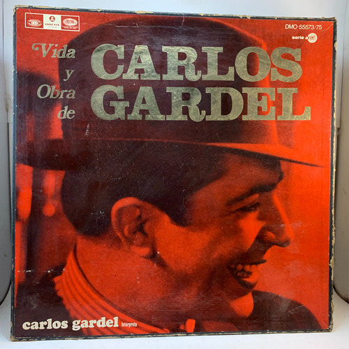 Carlos Gardel Vida Y Obra Vol 1 - Vinilo Triple Box Tango Ex