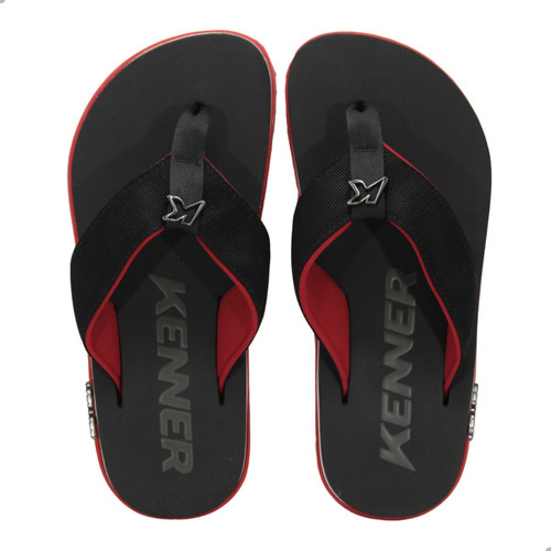 Chinelo Kenner Dvd-02 Kivah Vermelho/branco/preto