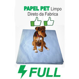 05 Pct Jornal Pet P/ Banheiro Cachorro 60x60cm 250un Atacado