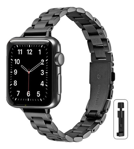 Pulseira Fina De Aço Feminina Para Apple Watch 7 8 9 6 5 4 3