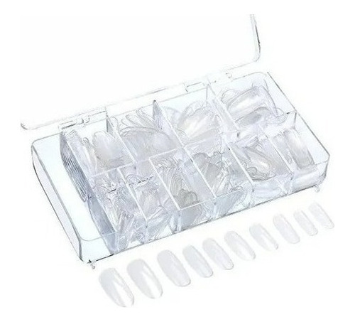 Tips Para Uñas Acrílicas Transparentes Caja 500 Pcs Sonrisa