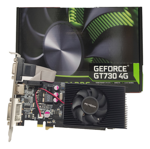 Placa De Video Gt 730 Nvidia Geforce 4gb Ddr3 128 Bits