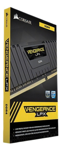 Memoria Ram Vengeance Lpx Gamer Color Black 64gb 2 Corsair Cmk64gx4m2e3200c16