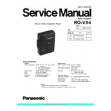 Esquema Gravador Panasonic  Rq V54 Rqv54 Rqv 54 Em Pdf