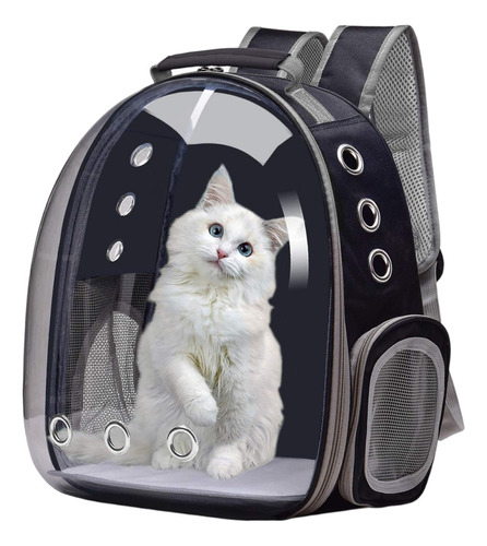 Mochila Gato Transportes Transparente Mascotas Gatos Bolso