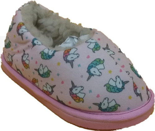 Pantufla Cerrada Infantil Del 21/22 Al 33/34 Unicornio