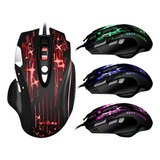 Mouse Gamer Premium Wb912 Usb 8 Botones 3200 Dpi Colores Rgb