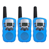 1 Set Infantil 3 Radios Walkie Talkie Con Alcance De 6 Km