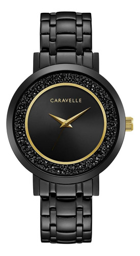 Caravelle By Bulova Para Mujer, Moderno, De Cuarzo Negro, Ch