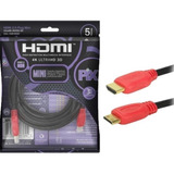 Cabo Mini Hdmi X Hdmi 4k 2.0 Ultrahd 3d Hdr 19 Pinos 5 M Pix