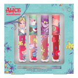 Kit Labiales Mate Colección Alicia In Wonderland Disney 100