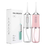 Irrigador Oral Elétrico Jato D Água Limpador Dental Bucal Cor Rosa 110v/220v