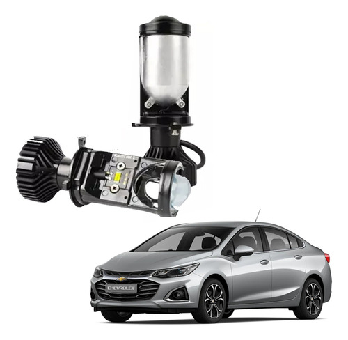 Focos Kit Lupa Led Y6 Carro Cruze Chevrolet Proyector 16000l