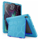 Funda Protectora Para iPad Pro Anti Golpes Azul Con Atril