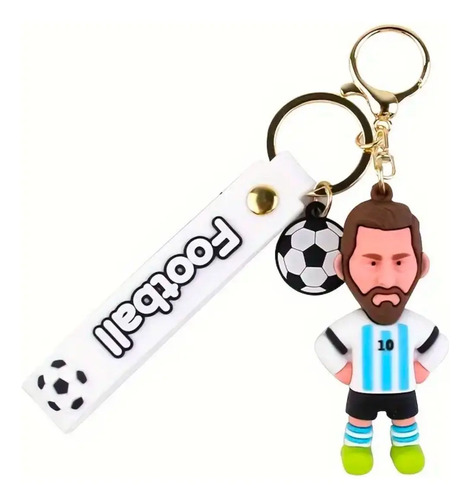 1 Llavero Silicona Varios Modelos Fútbol Messi Ronaldo Cr7