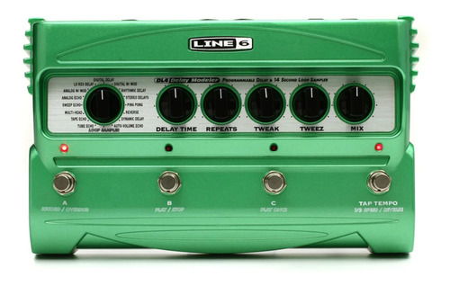 Pedal De Efecto Line 6  Delay  Dl4  Verde