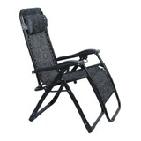 Silla Plegable Reclinable Con Almohada Para Jardin O Playa