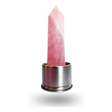 Cristal Obelisco Cuarzo Rosa Para Botella De Agua Importado